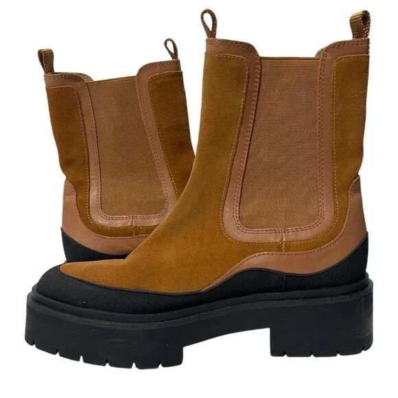 SAM EDELMAN Lulia Suede Chunky Booties 9 - Picture 6 of 11